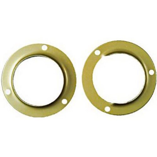 National Hardware 1-3/8 In. Satin Brass Steel Closet Rod Socket (2-Pack)