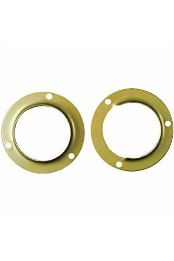 1-3/8 In. Satin Brass Steel Closet Rod Socket (2-Pack)