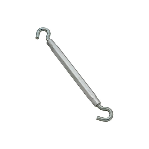 National Hardware N222034 2174BC 3/8" x 16" Hook / Hook Turnbuckle Zinc Plated Finish