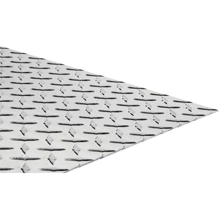 Hillman Aluminum Diamond Plate Sheet Metal - Polished, Corrosion Protection - 24" x 24", Green