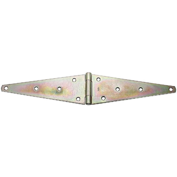 National Hardware - 282BC 12" Heavy Strap Hinge - Zinc Plated
