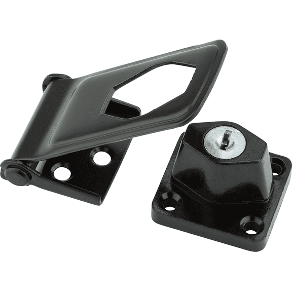 National Hardware 3-1/2 In. Key Locking Hasp - Pack of 12  Standard Mounting Hardware, Drop-In Replacement
