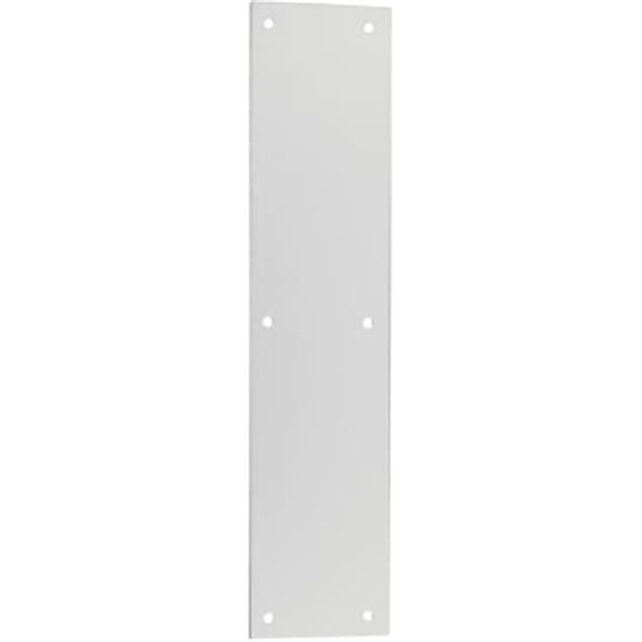 National Hardware  3.5 x 15 in. Aluminum Push Plate - Silver