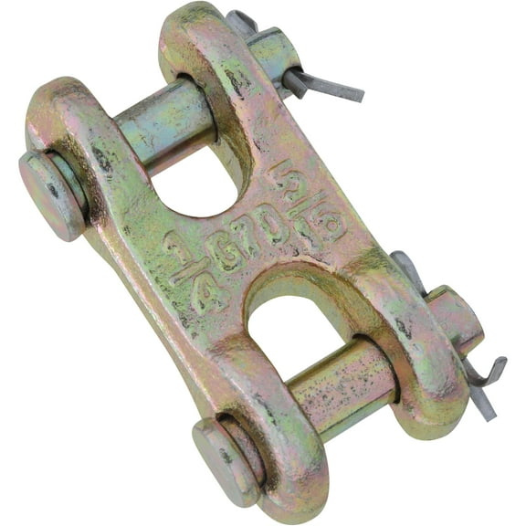 National Hardware - 3255BC 1/4" X 5/16" Double Clevis Link - Yellow Chromate