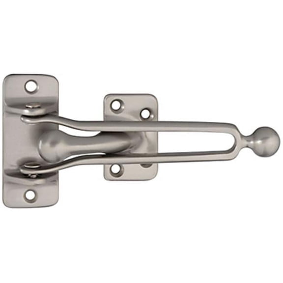 National Hardware N326-082 V1928 Door Security Guard in Satin Nickel