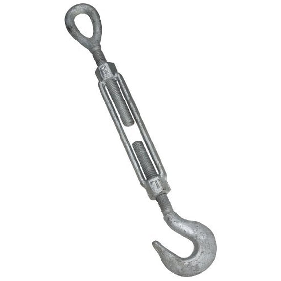 National Hardware 3272BC 5/8" x 6" Galvanized Hook/Eye Turnbuckle