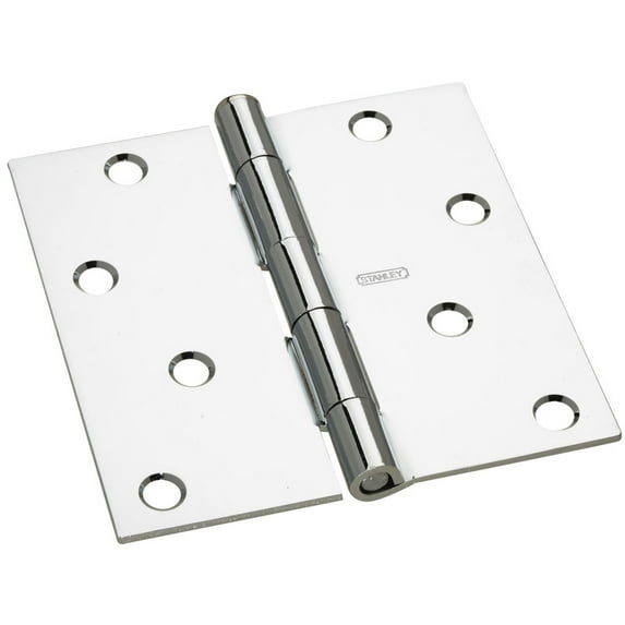 National Hardware 4 in. L Polished Chrome Door Hinge 1 pk