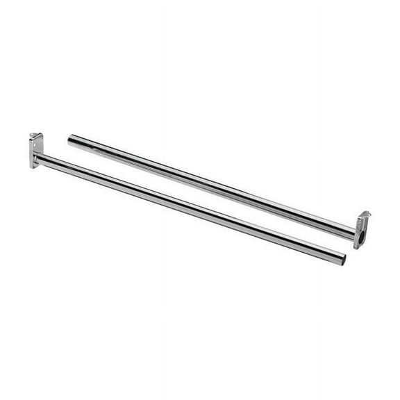 National Hardware 5006849 48 in. Adjustable Polished Chrome Steel Closet Rod - Pack of 5