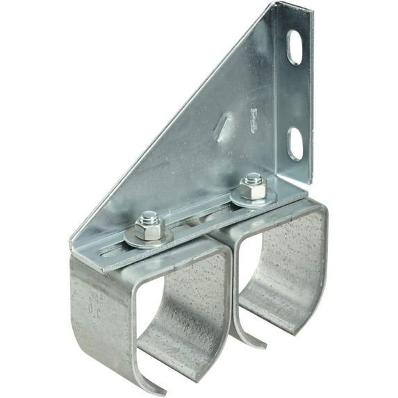 National Hardware - 5414BC Double Round Rail Bracket - Galvanized