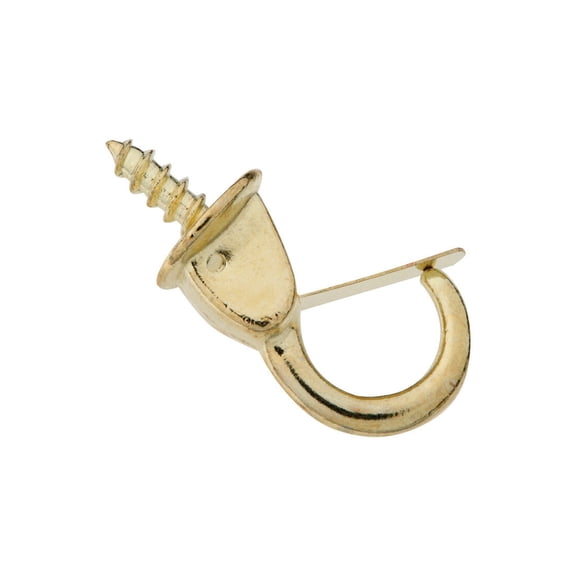 National Hardware 7/8 In. Safety Cup Hook with Spring Clip (2 Count) N119-909