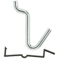 National Hardware N180-022 Peg Hook, 1/4 in, 1/8, 1/4 in Opening, Steel, Zinc