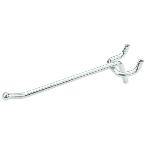National Hardware N180-010 Peg Hook, 4 in, 1/4 in Opening, Steel, Zinc