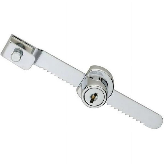 Stanley N183-798 National Hardware Showcase Lock, Keyed, Steel, Chrome Plated
