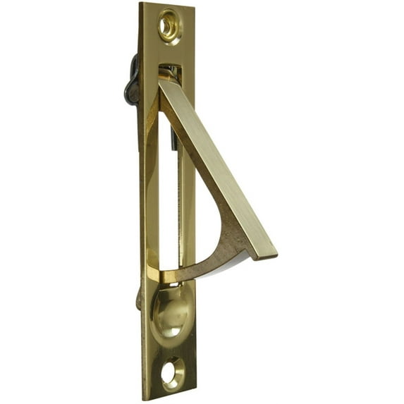N216-051 Door Edge Pull, Brass - Quantity 1