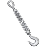 NATIONAL MFG/SPECTRUM BRANDS HHI 1/2 x 6-Inch Galvanized Hook & Eye Turnbuckle N177-501