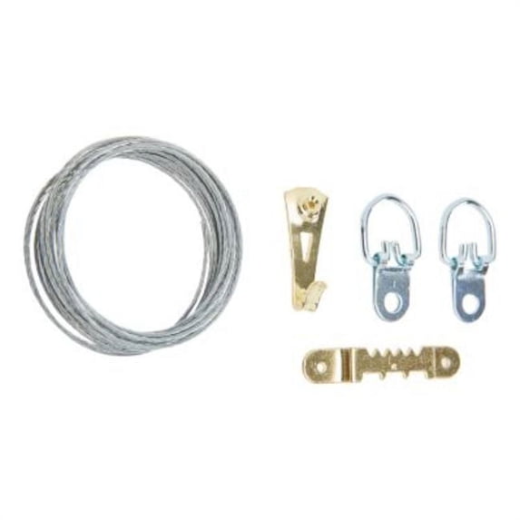 National Hardware - KB2546 Picture Hanging Kit with 30 lb. Weight Capacity - Brass