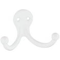 thumbnail image 1 of National Hardware N327-619 MPB163 Double Clothes Hooks in White, 2 pack, 1 of 3