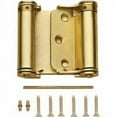 thumbnail image 1 of National Hardware N100-049 3" Satin Brass Double-Acting Spring Hinge, 1 of 2