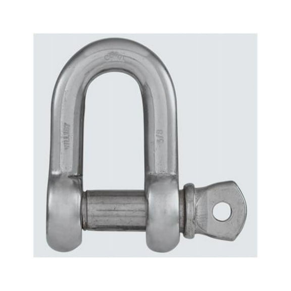 National Hardware N100-358 D-Shackle, 5/8 in, 5000 lb Working Load, 316 Grade, Stainless Steel, 1-31/32 in L Inside