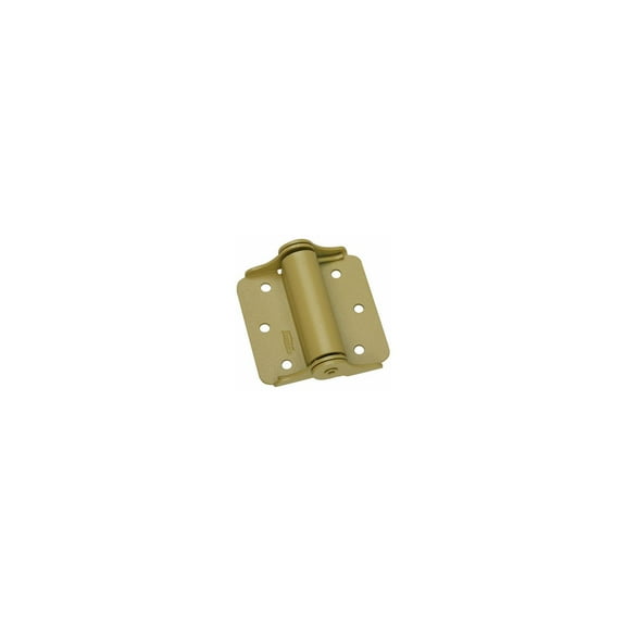 NATIONAL MFG/SPECTRUM BRANDS HHI Spring Hinge, Brass, 3-In., 2-Pk. N114-785