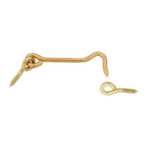 National Hardware N118-158 V2001 Hooks and Eye in Solid Brass
