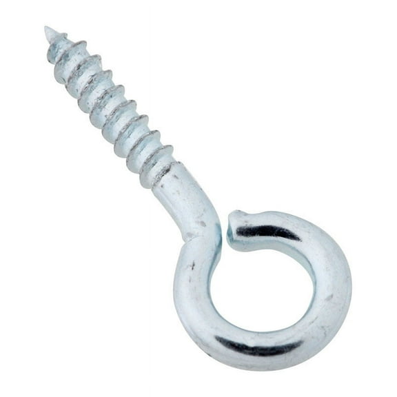 National Hardware N118-554 Screw Eye, #216, 0.062 in Dia Wire, 0.28 in L Thread, 0.69 in OAL, 5 lb Working Load, Steel