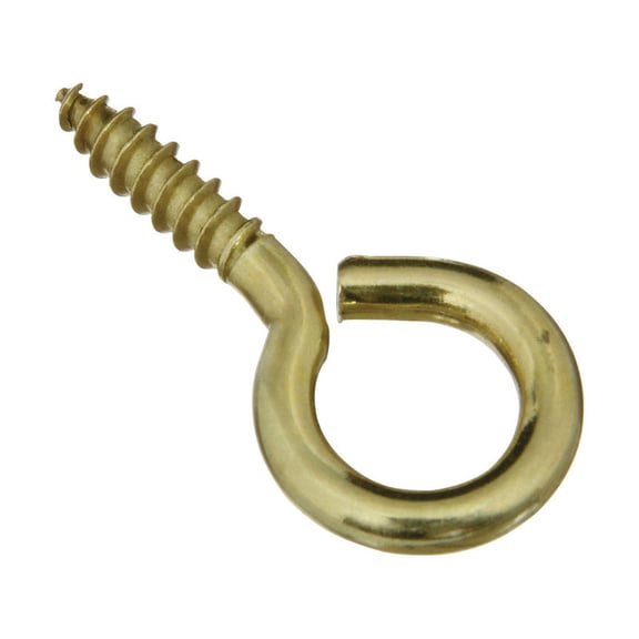 National Hardware N119-362 V2015 Screw Eyes - Solid Brass in Solid Brass, 3 pack