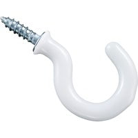 National Hardware 1 In. White Vinyl Cup Hook (30 Count) N119-728