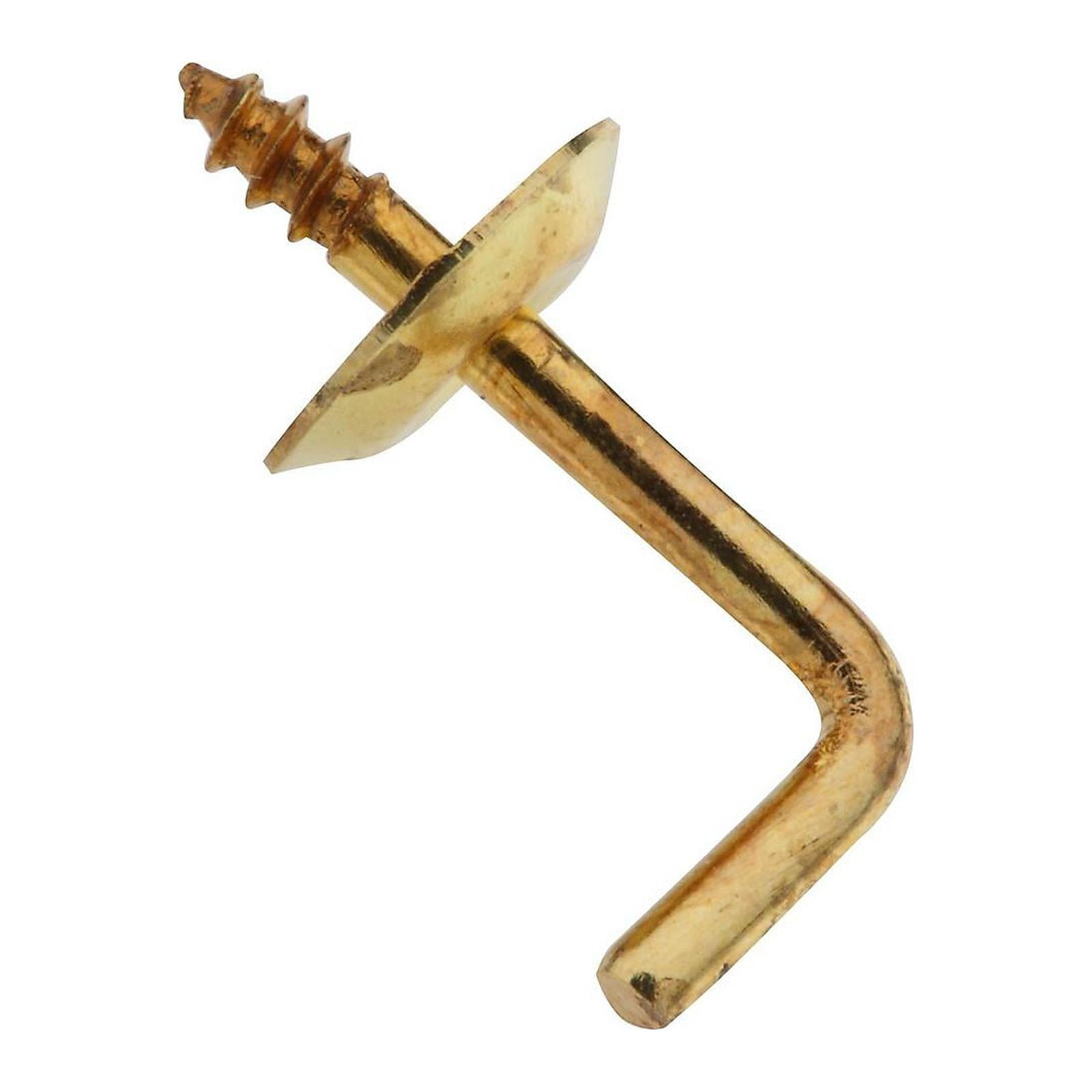 NATIONAL/SPECTRUM 1/2-Inch Shoulder Hooks 5-Pack - Solid Brass Hardware For Hanging & Organization