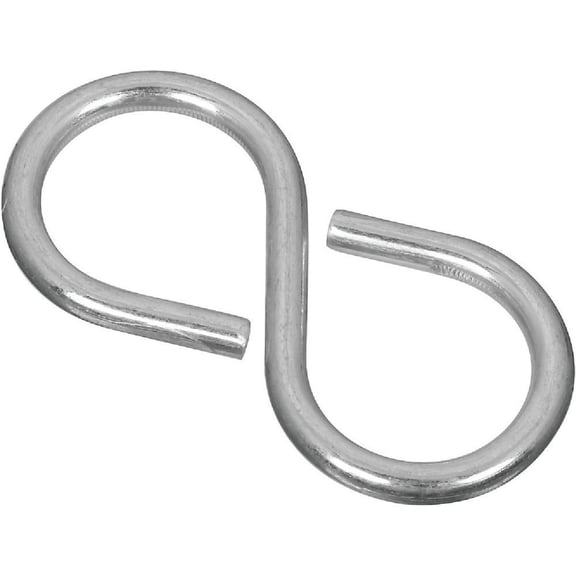 National Hardware N121-277 V2072 Closed S Hooks in Zinc plated, 3 pack