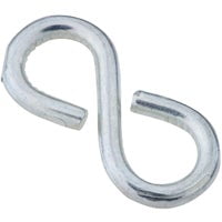 National Hardware N121-392 S-Hook, 15 lb Working Load, 0.105 in Dia Wire, Steel, Zinc