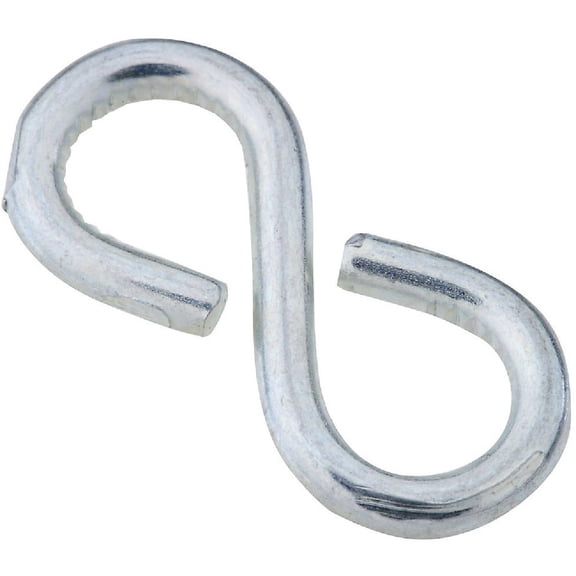 National Hardware N121-392 V2072 Closed S Hooks in Zinc plated, 6 pack