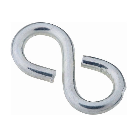 National Hardware 7/8 In. Zinc Light Closed S Hook (8 Ct.) N121-434