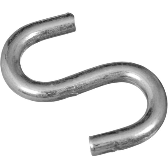National Hardware N121-616 V2076 Open S Hooks in Zinc plated, 4 pack