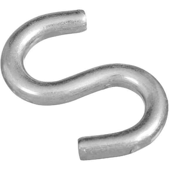 National Hardware N121-665 V2076 Open S Hooks in Zinc plated, 2 pack