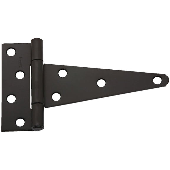 National Hardware N129-155 10 Pack V286 6in. Extra Heavy T Hinge, Black