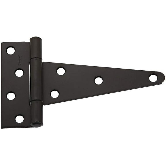 National Hardware N129-155 10 Pack V286 6in. Extra Heavy T Hinge, Black