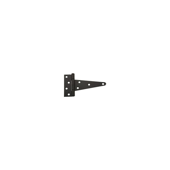 National Hardware N129-155 Extra Heavy Gate T-Hinge, Black, 6 In. - Quantity 5