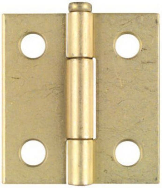 National Hardware N141754 Light Narrow Hinge, 1.5"x17/16", Dull Brass