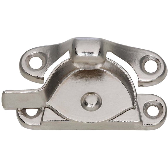 National Hardware Nickel 7/8 In. Crescent Sash Lock N148-767 — Standard Mounting Hardware, Drop-In Replacement