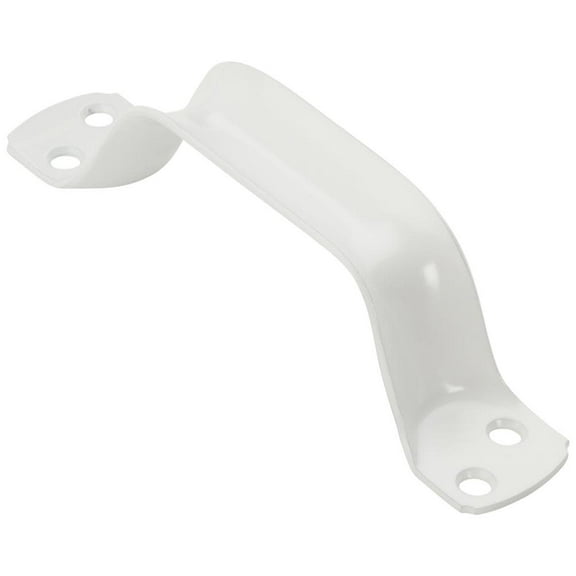 National Hardware 6-3/4 in. L Vinyl Coated White Steel Door Pull
