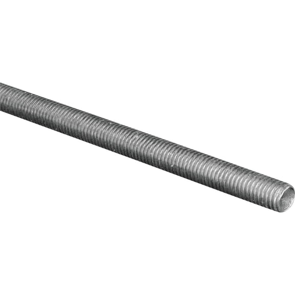 National Hardware N179-291 Steel Threaded Rods in Zinc Plated, 8-32 x 12"
