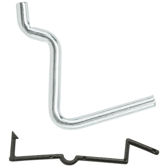 National Hardware N180-007 Peg Hook, 1-3/4 in, 1/4 in Opening, Steel, Zinc