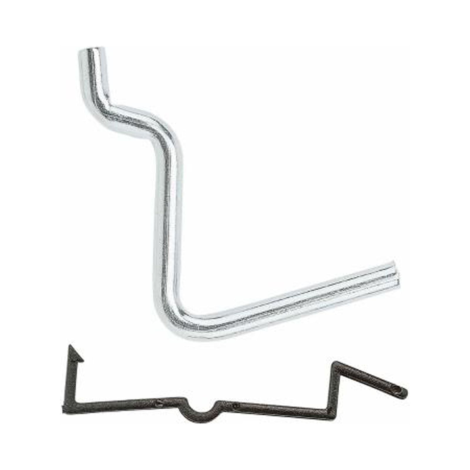 National Hardware N180-007 Pegboard Angle Hook, Fits 1/4 In., Zinc-Plated, 1-3/4 In., 6-Pk. - Quantity 6