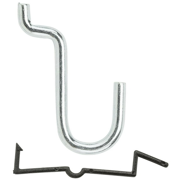 National Hardware N180-023 Peg Hook, 1/2 in, 1/8, 1/4 in Opening, Steel, Zinc
