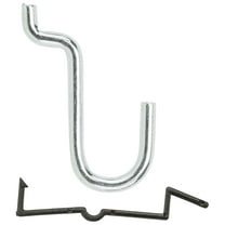 National Hardware N180-023 Peg Hook, 1/2 in, 1/8, 1/4 in Opening, Steel, Zinc