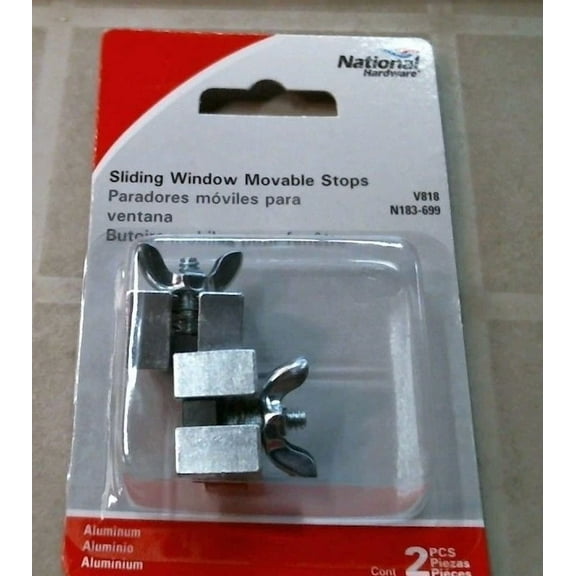 National Hardware N183-699 Sliding Window Movable Stops, Fs