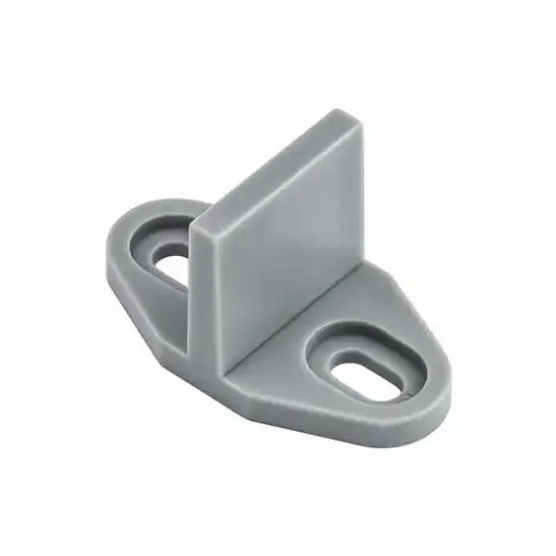 National Hardware Sliding Door Floor Guide - Double Guide For Interior Sliding Doors, Grey Finish
