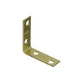 thumbnail image 1 of National Hardware V115 Series N190-835 Corner Brace, 2 in L, 5/8 in W, 2 in H, Steel, Brass, 0.08 Thick Material, 1 of 8