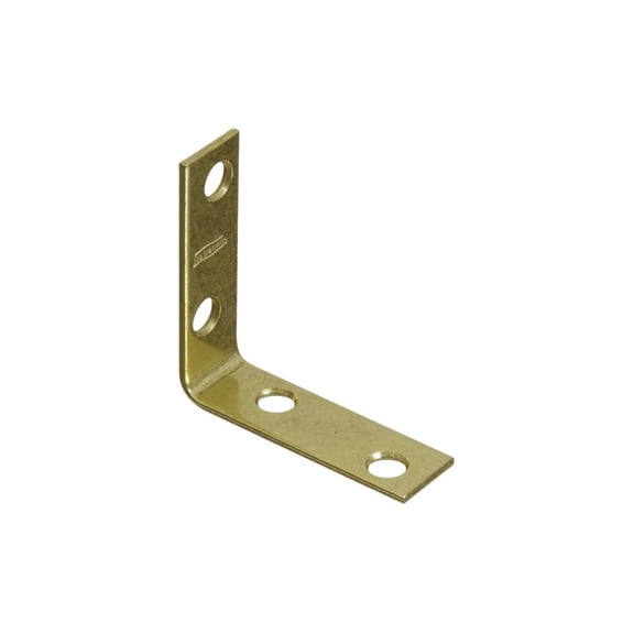 National Hardware N190835 V115 2" x 5/8" Corner Brace Brass Finish